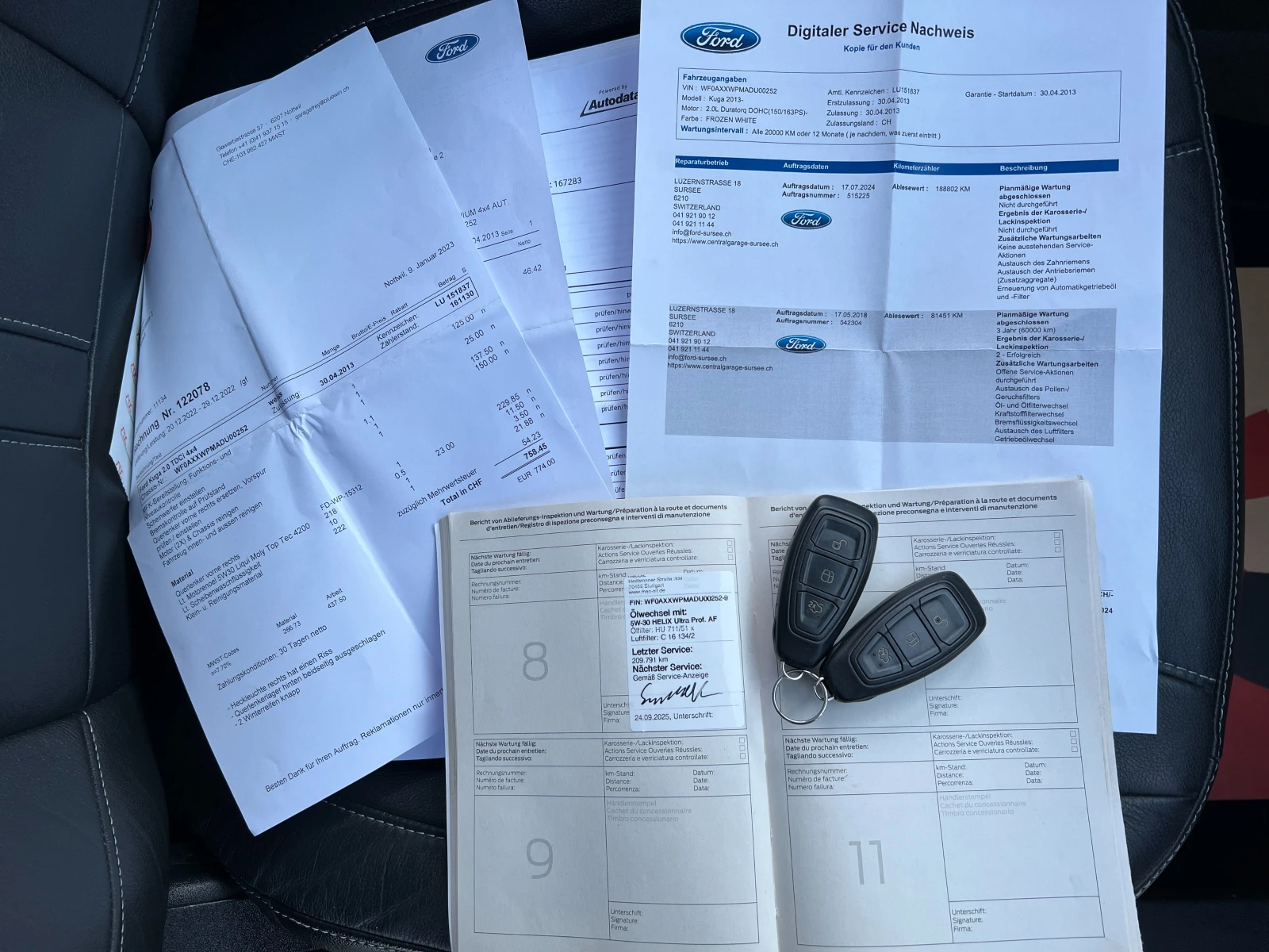 Ford Kuga 2.0TDCi 4x4 163k.c./ПАНОРАМА/КОЖА/НАВИ/TITANIUM/, снимка 17 - Автомобили и джипове - 54648642