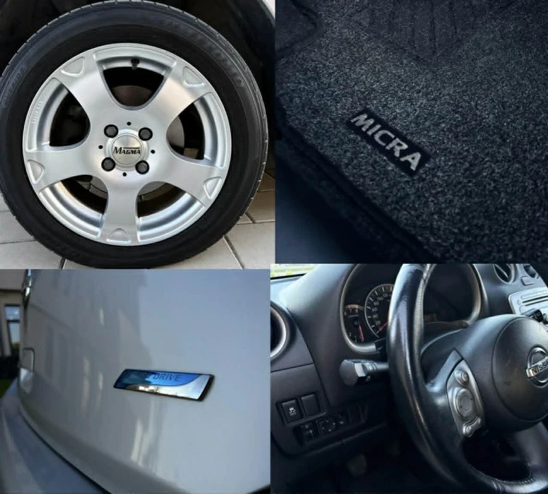 Nissan Micra 1.2i* РЕГИСТРИРАН* КЛИМАТРОНИК* АВТОПИЛОТ* ЕВРО 5, снимка 16 - Автомобили и джипове - 55898483