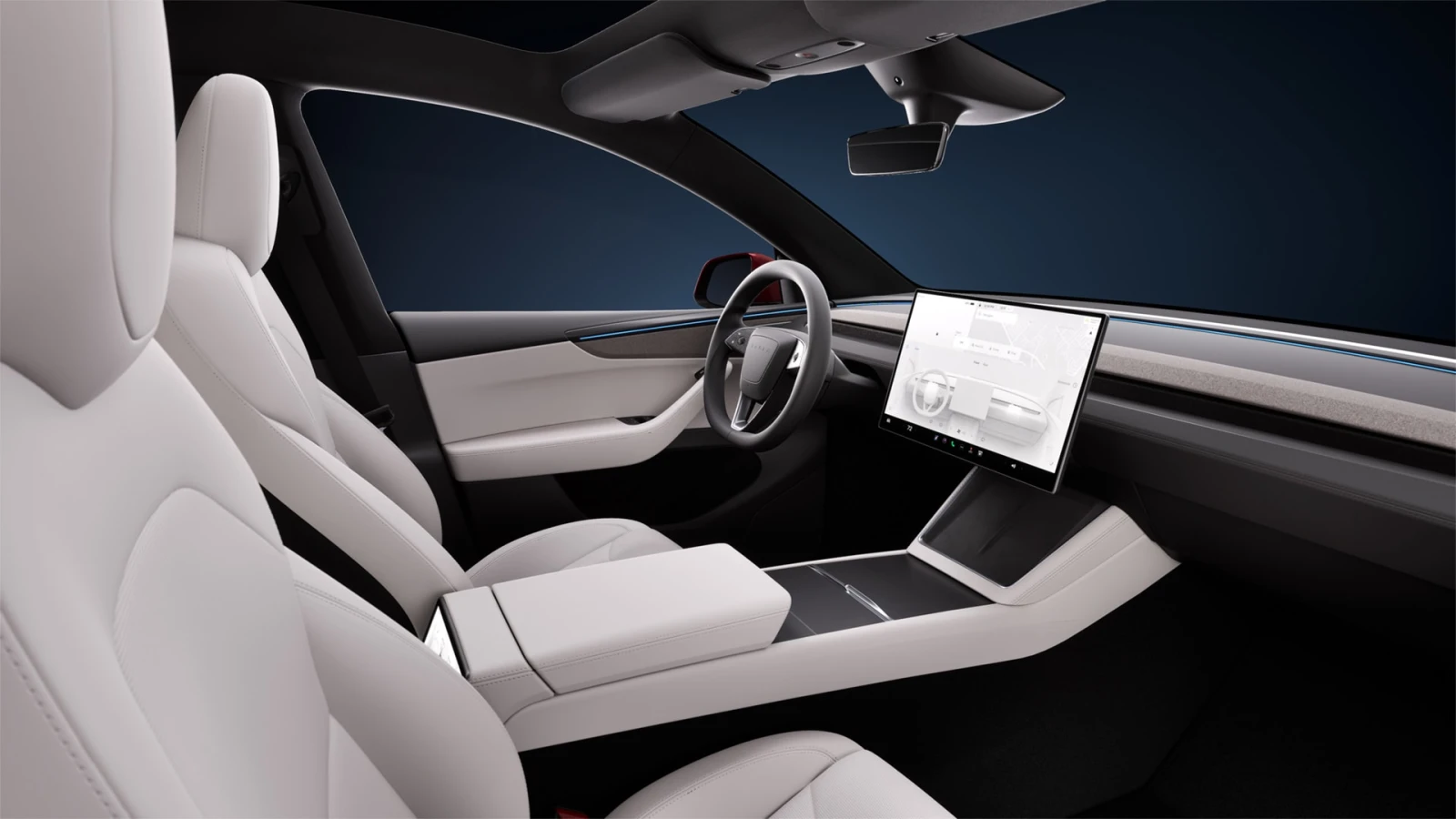 Tesla Y Juniper PREMIUM MAXIMUM RANGE AWD/ULTRA RED/НОЕМВРИ, снимка 5 - Автомобили и джипове - 56160422