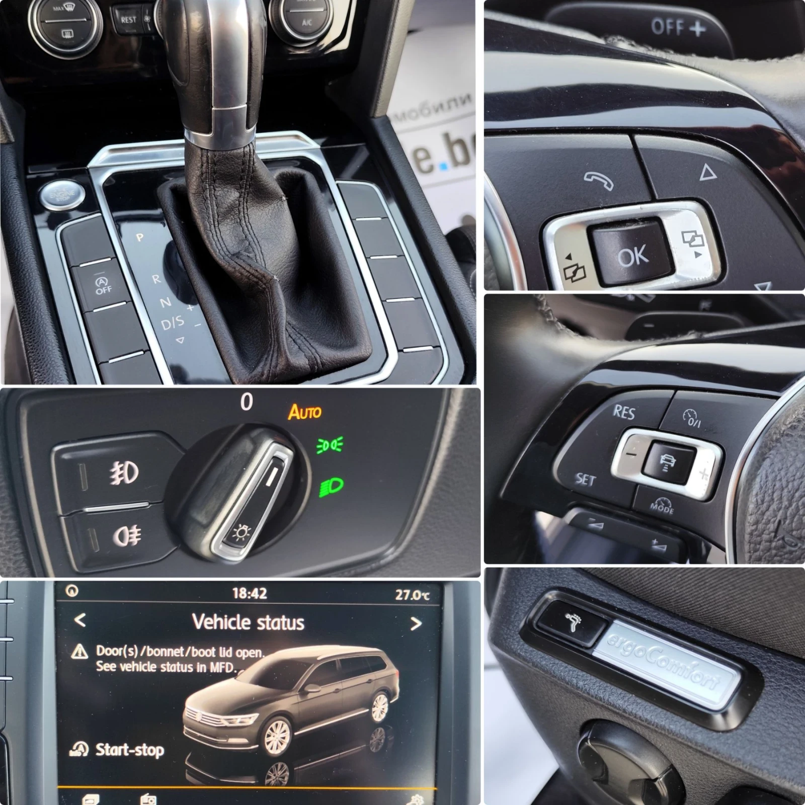 VW Passat 2.0TDI-DSG-LED-NAVI-DISTRONIC-NAVI-LANE-ASSIST, снимка 17 - Автомобили и джипове - 56154228