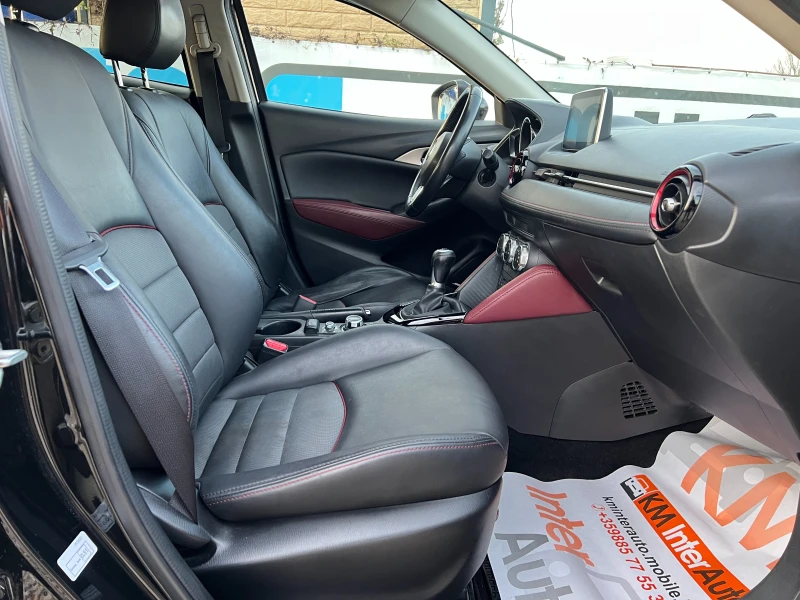Mazda CX-3 1.5d SKYAKTIV/NAVI/HEAD UP/XENON/КОЖА/КАМЕРА, снимка 13 - Автомобили и джипове - 52816809