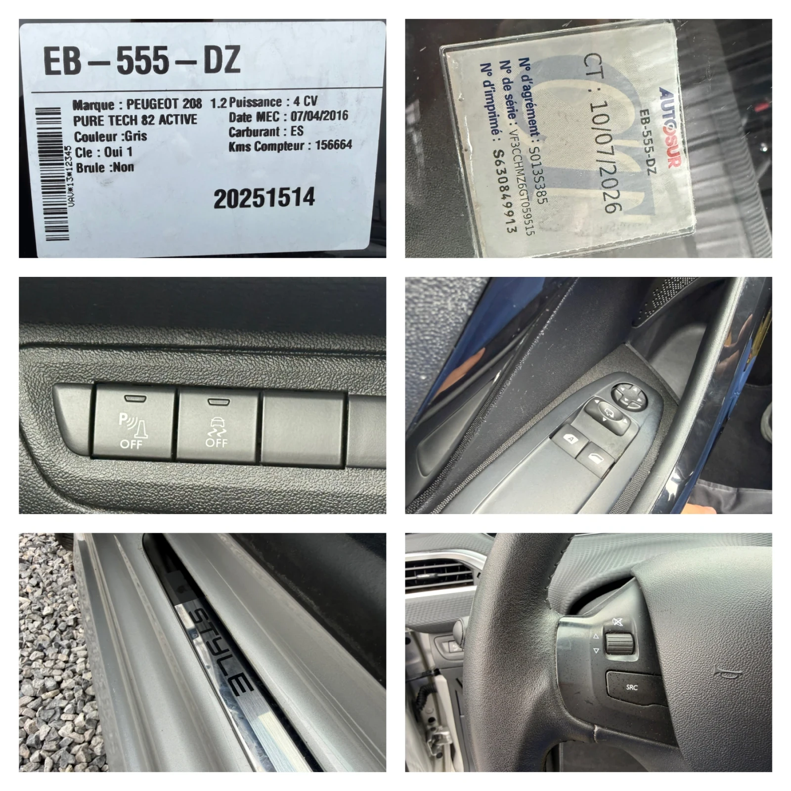 Peugeot 208 Facelift 2016 STYLE 1.2i (82hp) Euro 6 / 156000km, снимка 16 - Автомобили и джипове - 53965074