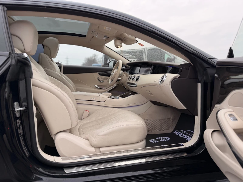 Mercedes-Benz S 500 Coupe= 4Matic= 63 AMG= Keyless Go= HUD= Панорама= , снимка 11 - Автомобили и джипове - 53418914