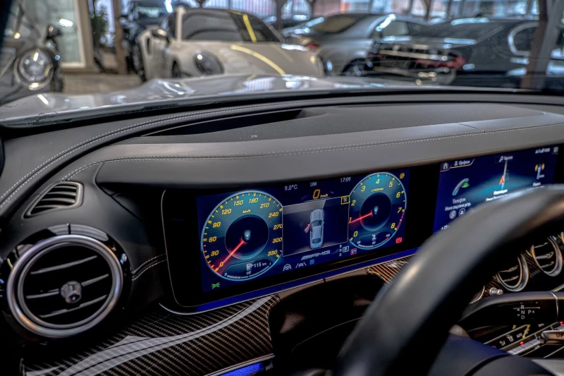 Mercedes-Benz E 63 AMG S/4Matic/Ambient/Камера 360/HuD/AMG Ride Control/M, снимка 9 - Автомобили и джипове - 53448219