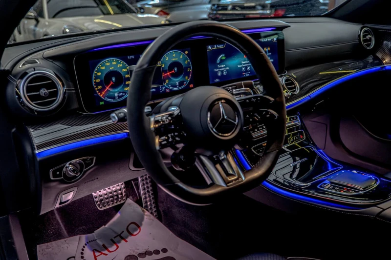 Mercedes-Benz E 63 AMG S/4Matic/Ambient/Камера 360/HuD/AMG Ride Control/M, снимка 7 - Автомобили и джипове - 53448219