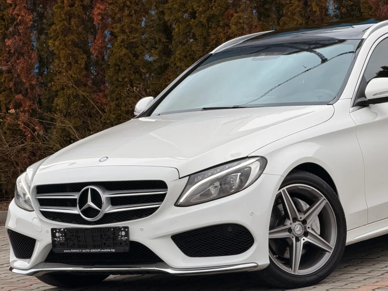 Mercedes-Benz C 220 AMG-LINE-КОЖА-ПАНОРАМА-LED-НАВИ-ЕЛ-БГ-183Х.КМ-НОВА, снимка 2 - Автомобили и джипове - 53420093