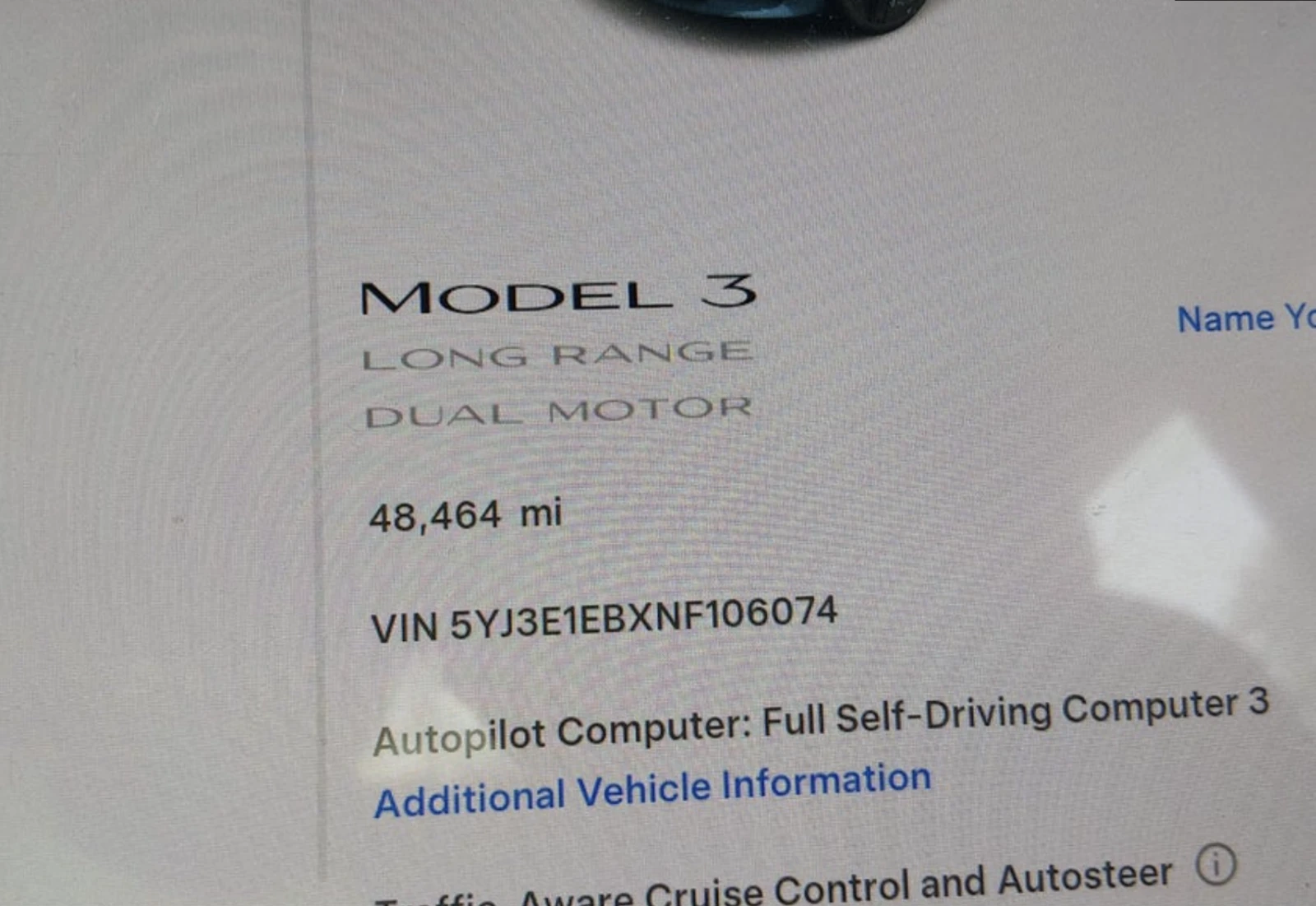Tesla Model 3 LONG RANGE DUAL MOTOR / AWD, снимка 13 - Автомобили и джипове - 55136303