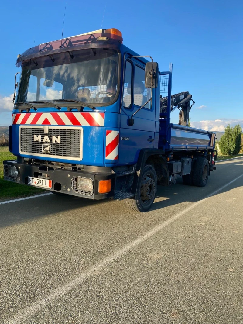 Man 14.224 MAN 14 222 самосвал с кран + дистанционно управлен