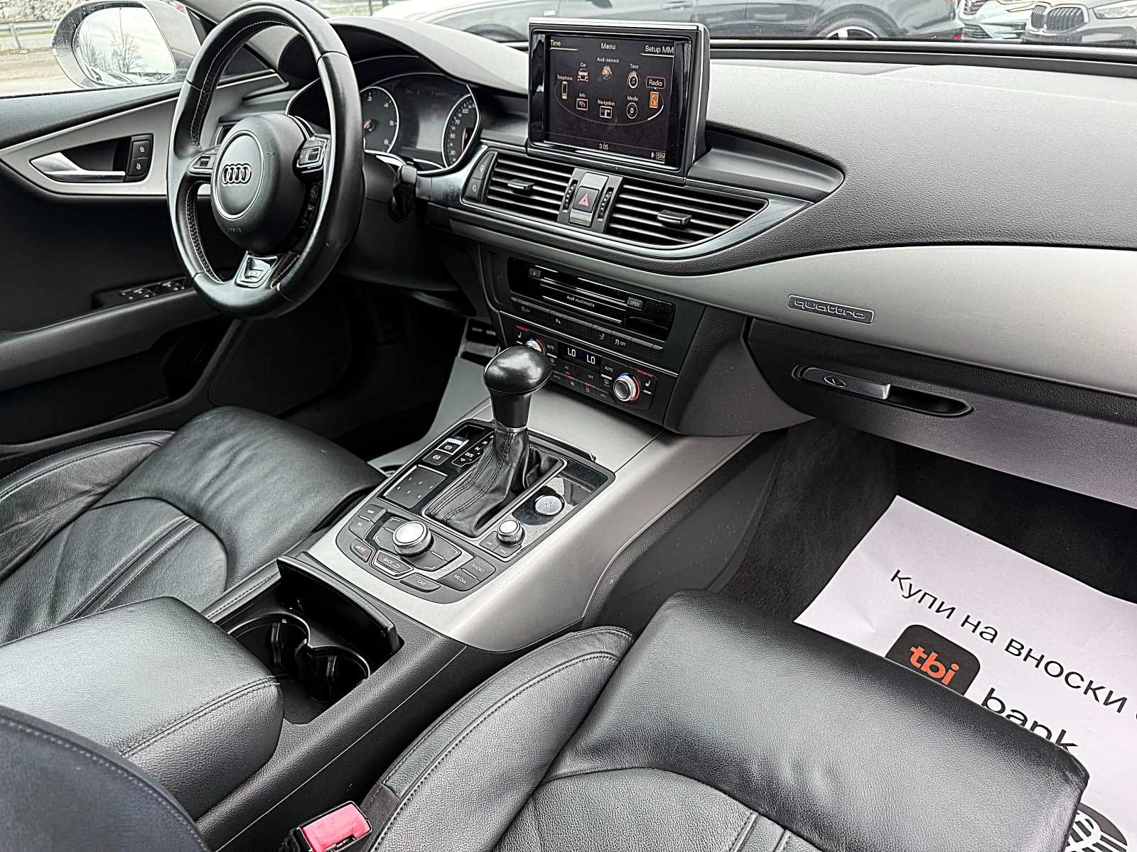 Audi A7 DISTRONIK-SPORT-4x4-ПОДГРЯВАНЕ-LED-XENON-!!!, снимка 13 - Автомобили и джипове - 53981426