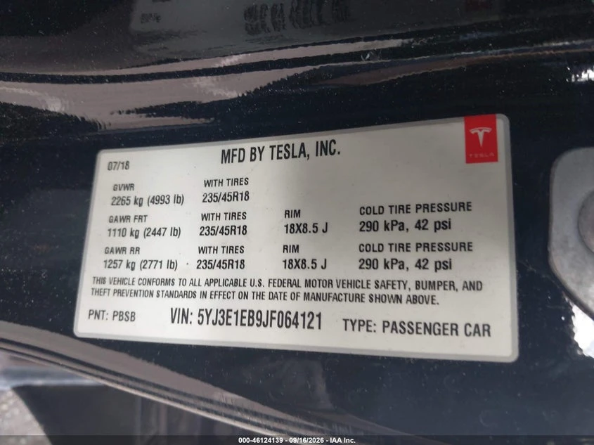 Tesla Model 3 Long Range/Performance, снимка 9 - Автомобили и джипове - 56579260