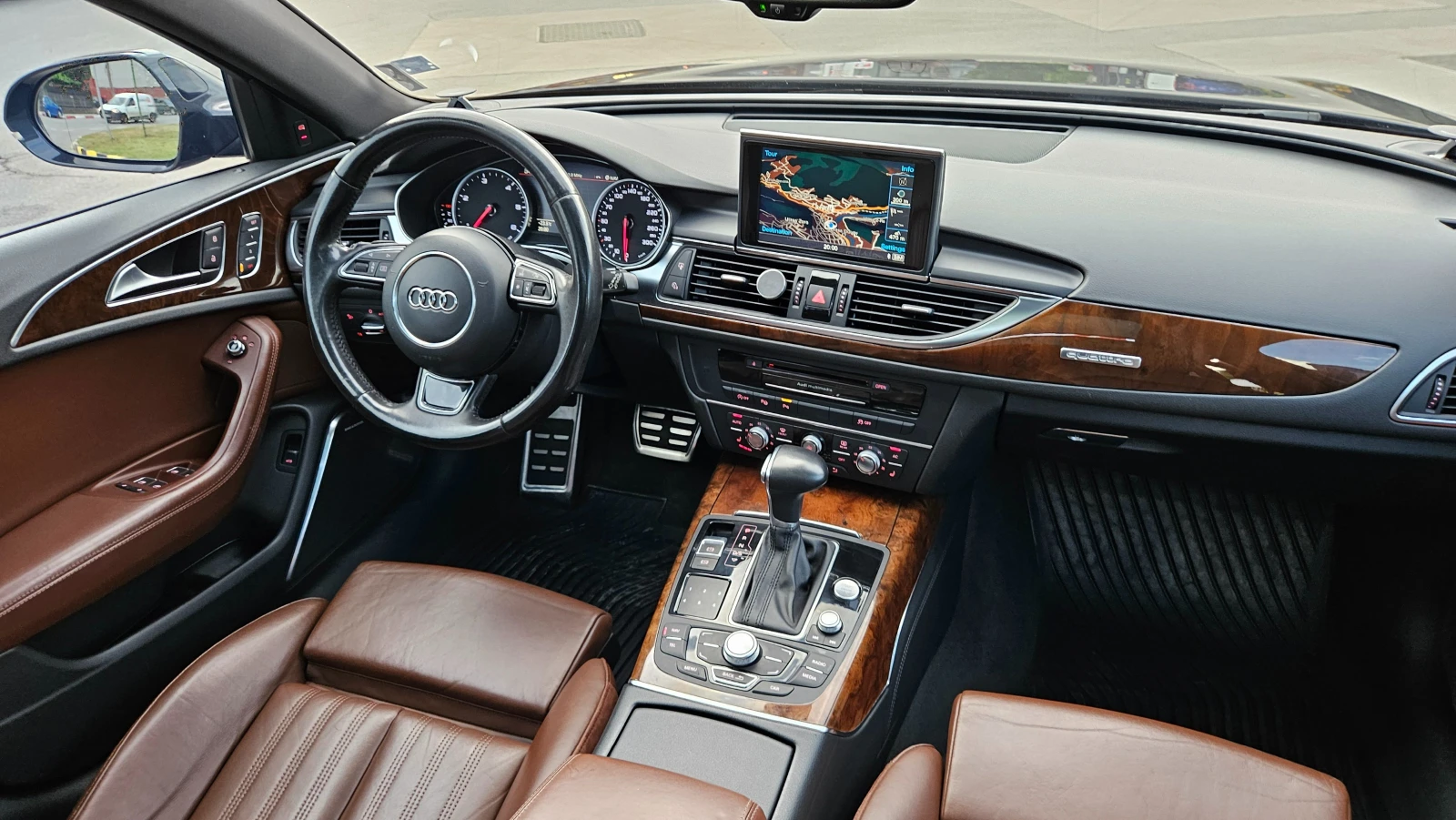 Audi A6 3.0 BiTdi 8zf-AVTOMAT/DISTR/PANORAM/QUATTRO/UNIKAT, снимка 11 - Автомобили и джипове - 54840581