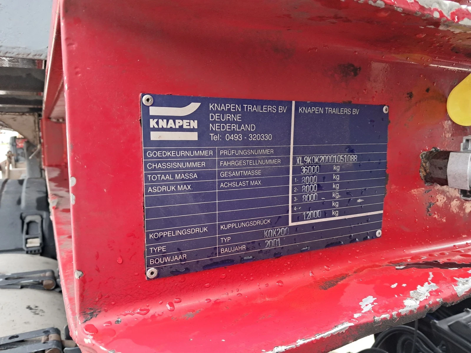 Полуремарке Knapen Кок 200, снимка 4 - Ремаркета - 54142354