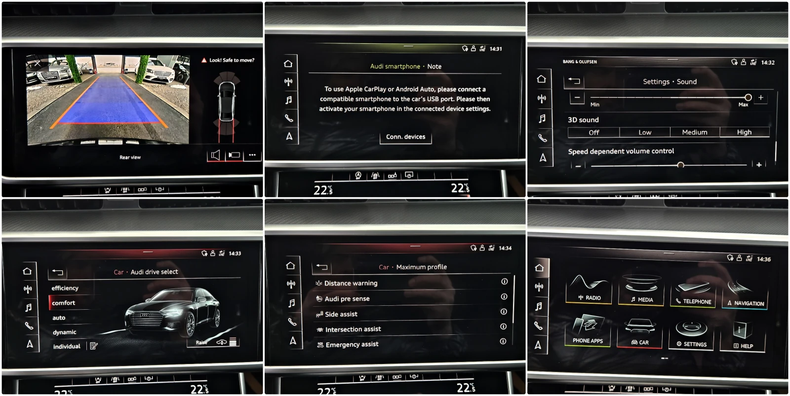 Audi A6 50TDI/MATRIX/S-LINE/KEYLES/DISTR/CAMERA/B&O/������ | Mobile.bg � ����������� 14