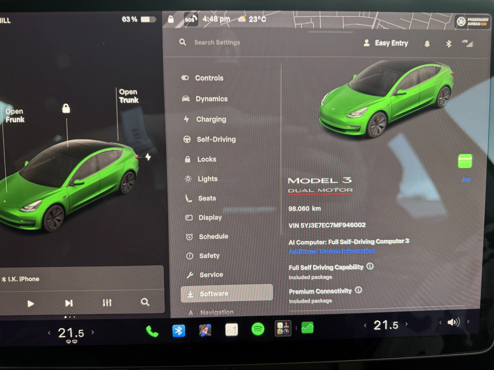 Tesla Model 3 Performance | FSD | ТЕРМОПОМПА | ГАРАНЦИЯ, снимка 15 - Автомобили и джипове - 54486578