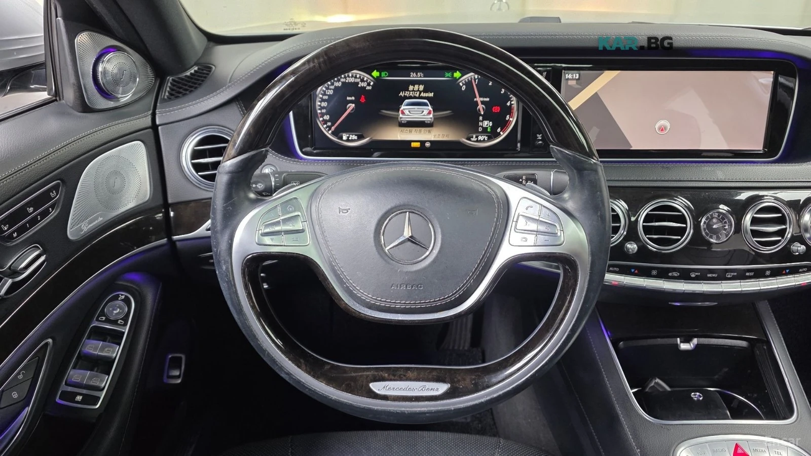 Mercedes-Benz S 350 L* BURMESTER* TV* PANO* ПОДГРЕВ* ОБДУХВАНЕ* FULL* , снимка 13 - Автомобили и джипове - 56163238