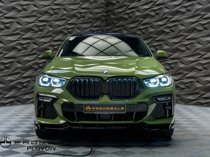 BMW X6 50D* XDRIVE* M-SPORT* H&K* GLOW* HUD* PANO* ОБДУХВ, снимка 2 - Автомобили и джипове - 56177152