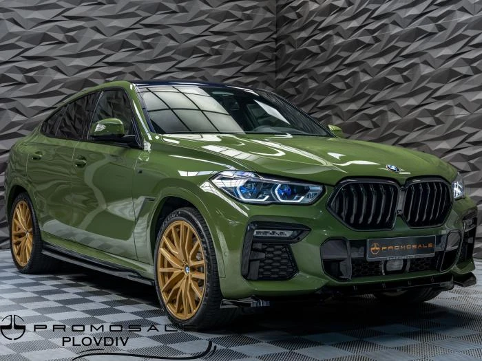 BMW X6 50D* XDRIVE* M-SPORT* H&K* GLOW* HUD* PANO* ОБДУХВ