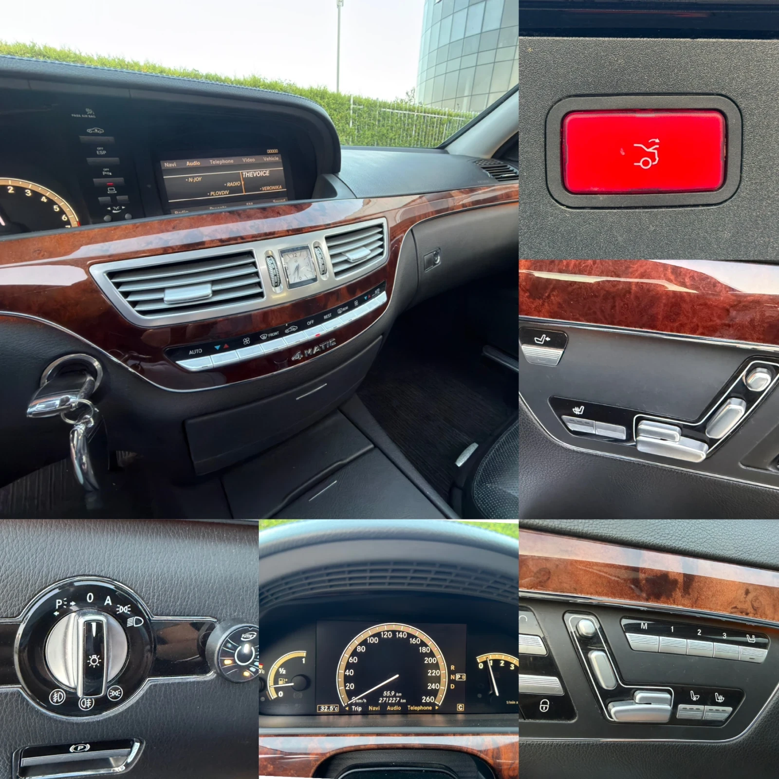 Mercedes-Benz S 500 Газ/Бензин* * 4Matic * SoftClose* Подгрев* Обдухва, снимка 13 - Автомобили и джипове - 55905211