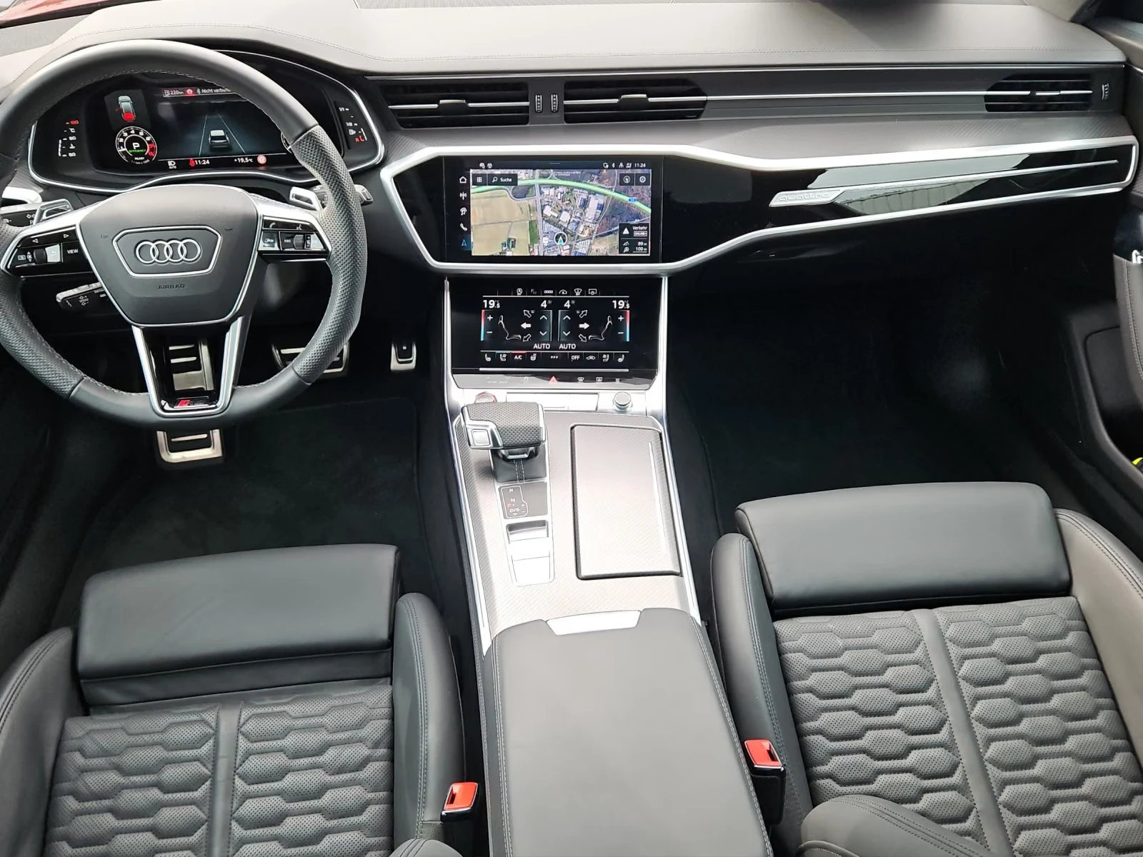Audi Rs6 BALCKOPT/600HP/360/MATRIX/PANO/B&O/124a, снимка 6 - Автомобили и джипове - 56682449