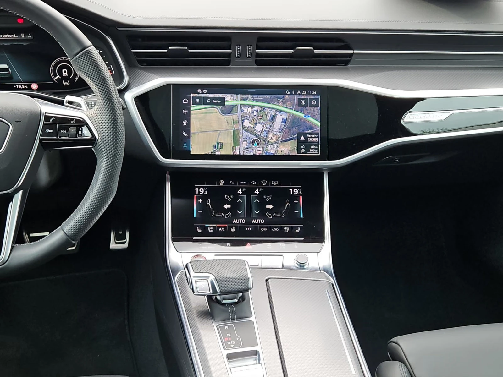 Audi Rs6 BALCKOPT/600HP/360/MATRIX/PANO/B&O/124a, снимка 11 - Автомобили и джипове - 56682449