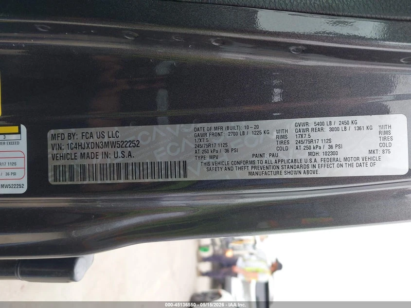 Jeep Wrangler 2.0l Unlimited Sport S 4X4, снимка 9 - Автомобили и джипове - 54860726