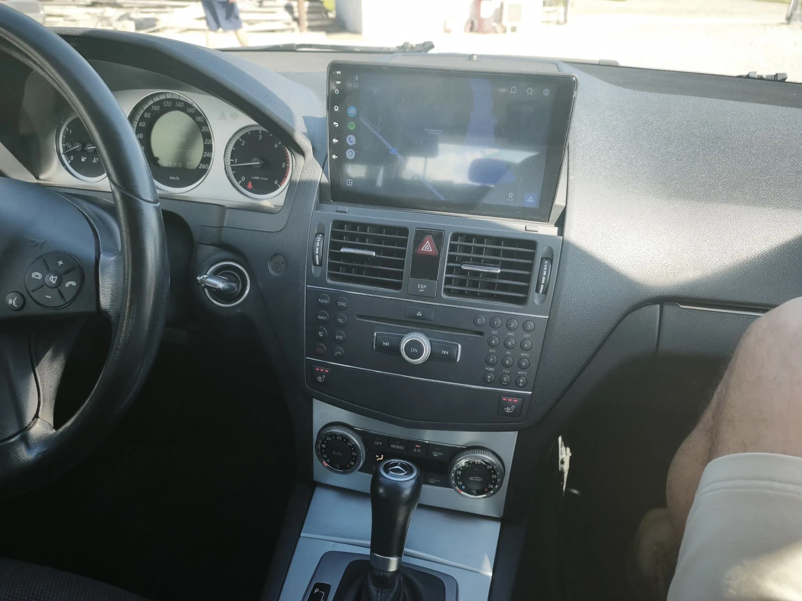 Mercedes-Benz C 200 646.О.М.Автомат.Андроит, снимка 11 - Автомобили и джипове - 54701966