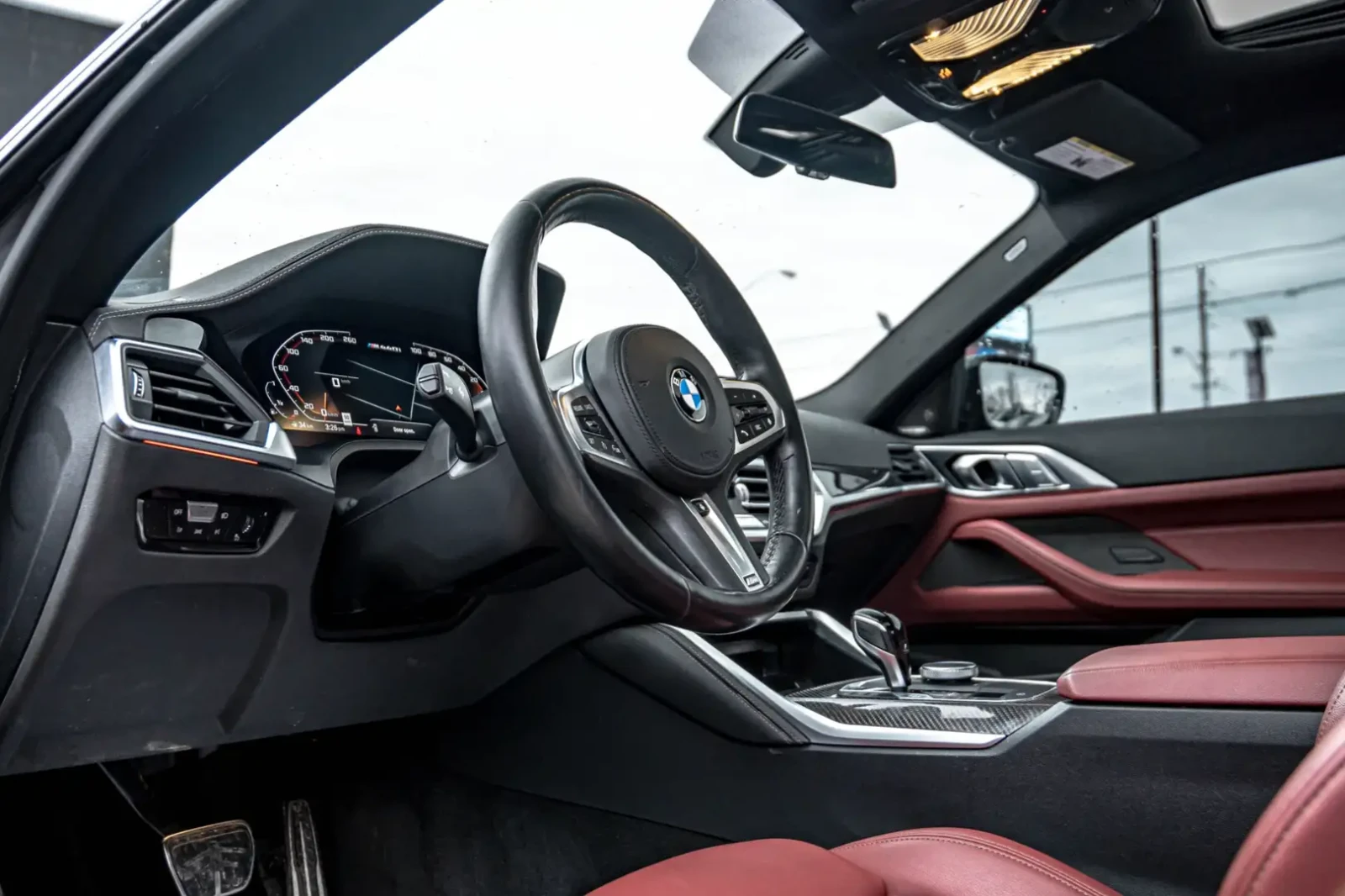 BMW 440 CARBON, HARMAN/KARDON, 360, HEAD UP, BURGUNDY | Mobile.bg   12