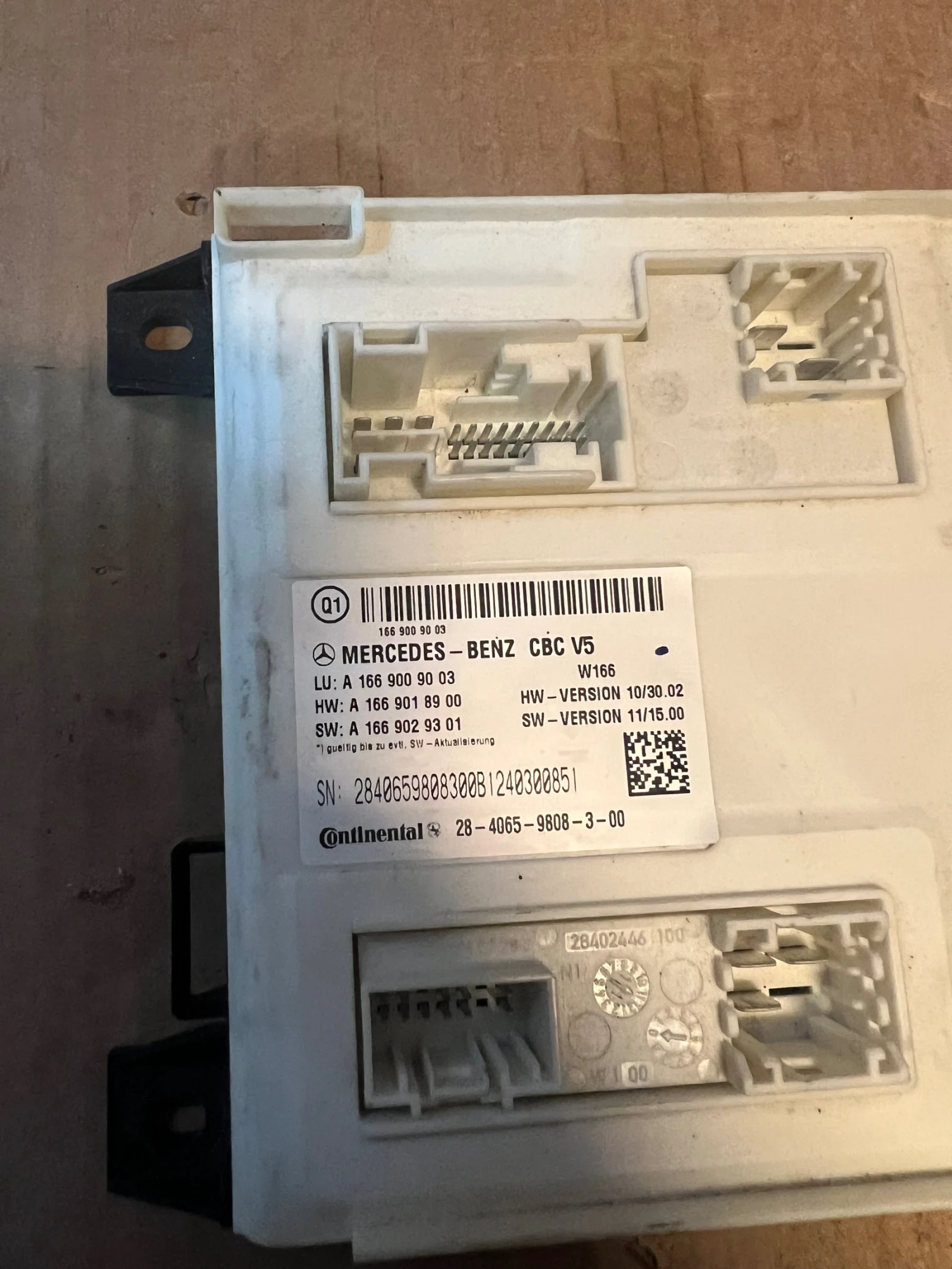 A 166 900 90 03  MERCEDES-BENZ ML 166   HW:A1669018900 SW:A1669029301  LU: A1669009003 | Mobile.bg   1